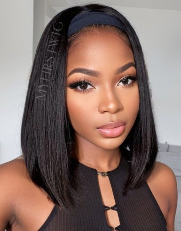 Black Headband Wig (W05Y08)