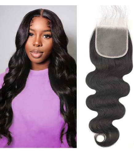 Black Lace Closure Hair Extension coil & crown TIB/4 15A grade