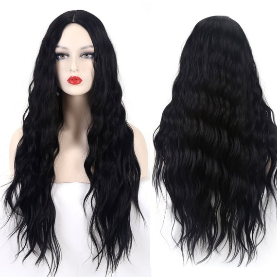 Black Wavy Hair Wig (W05Y09)