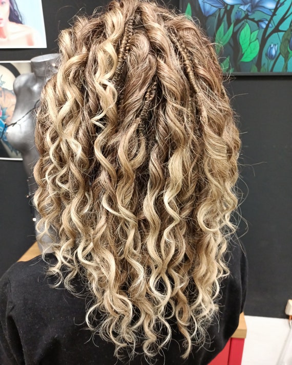 Blonde Wavy Hair Extensions T27/613
