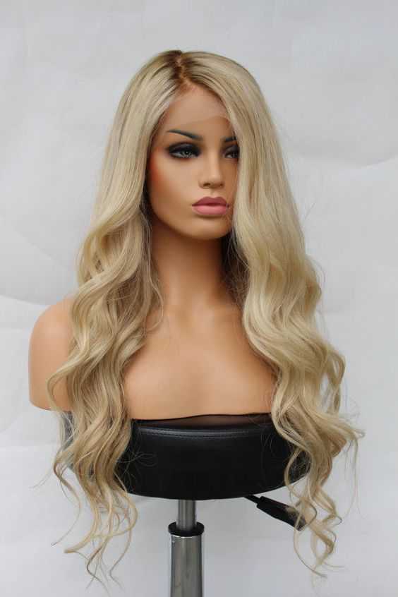 Blonde Wavy Lace Front Wig (W05YBP)