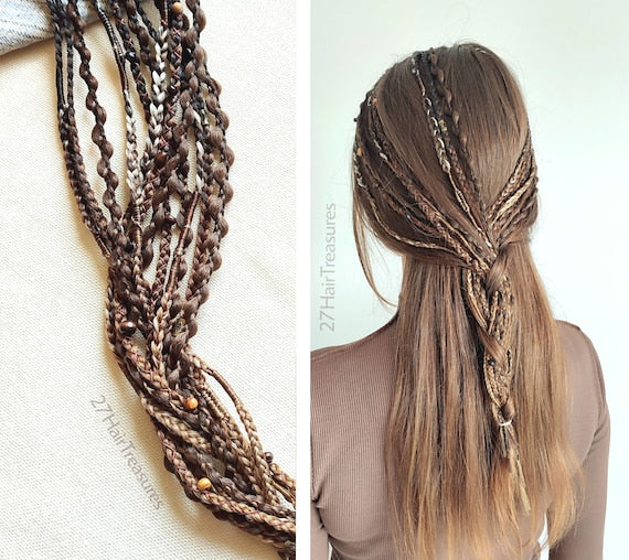 Brown Boho Hair Extensions #30