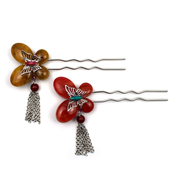 Butterfly Decorated Hair Stick