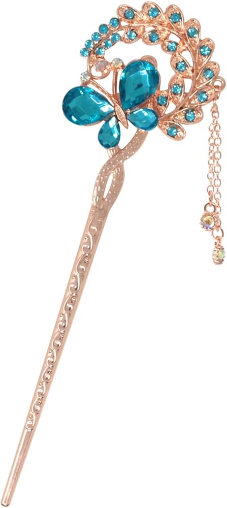 Butterfly Hair Stick Decor