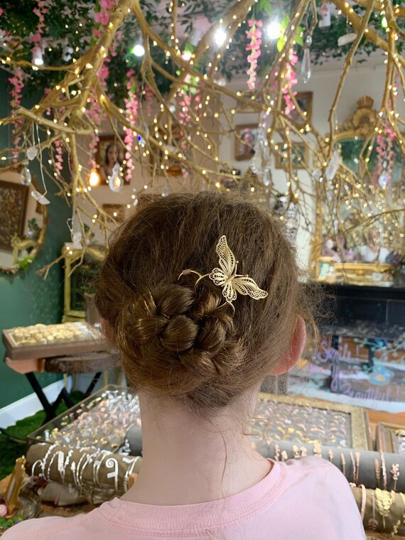Butterfly Hair Stick Decor
