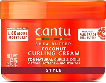 Cantu Coconut Curling Cream for Natural Hair, 12.0 oz