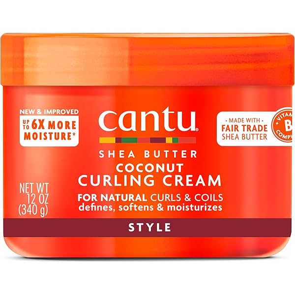 Cantu Coconut Curling Cream for Natural Hair, 12.0 oz
