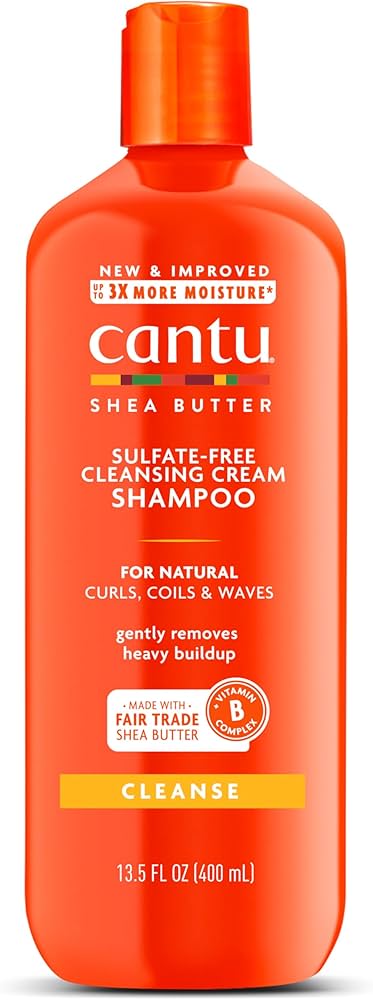 Cantu Moisturizing Cream Shampoo, Shea Butter, 13.5 oz