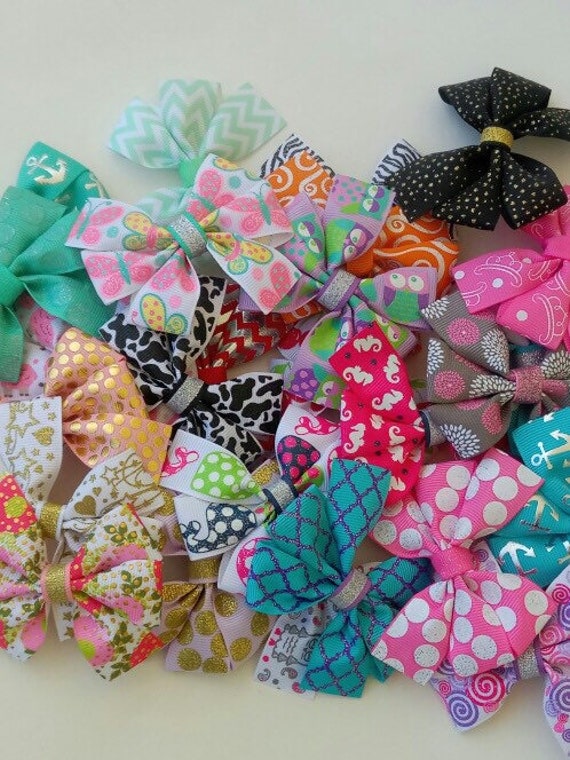 Colorful Hair Bow Assortment
