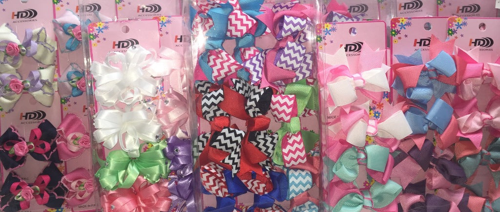 Colorful Hair Bow Assortment
