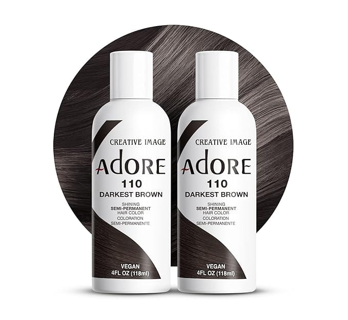 Creative Image Adore Shine SemiPermanent Color 110 Darkest Brown 118ml