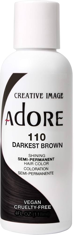 Creative Image Adore Shine SemiPermanent Color 110 Darkest Brown 118ml