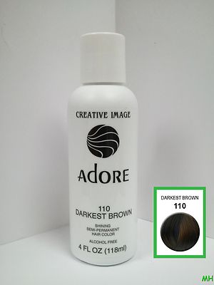 Creative Image Adore Shine SemiPermanent Color 110 Darkest Brown 118ml
