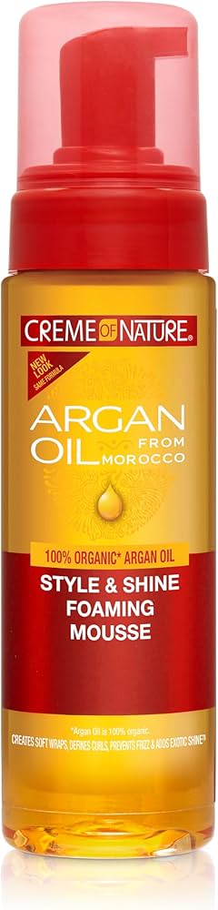 Creme Of Nature Argan Oil Foaming Mousse, 7 OZ