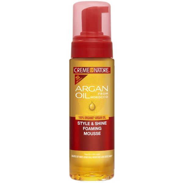 Creme Of Nature Argan Oil Foaming Mousse, 7 OZ