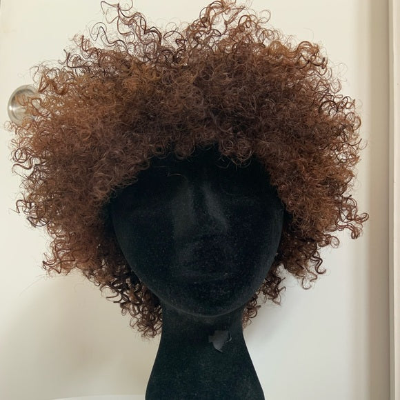 Curly Auburn Afro Wig