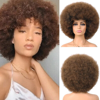 Curly Auburn Afro Wig
