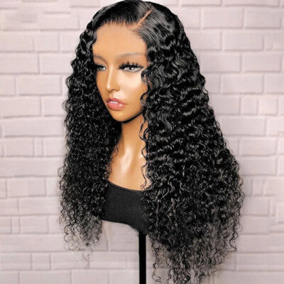 Curly Black Lace Front Wig