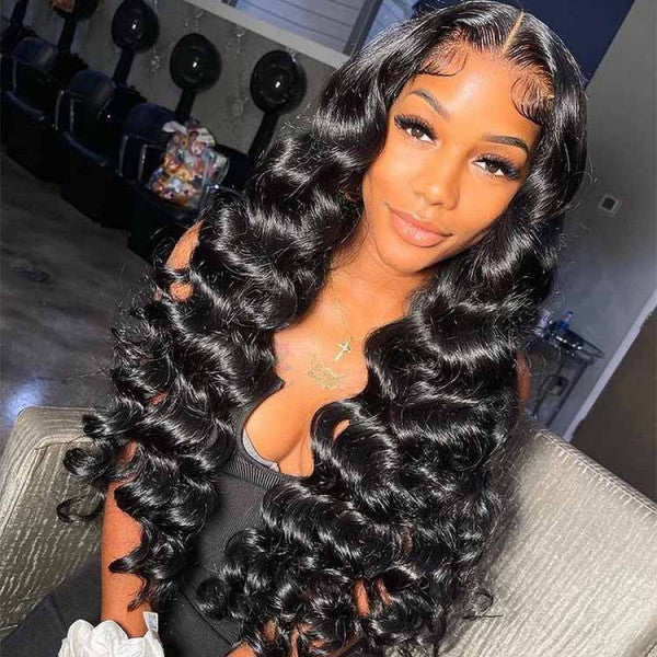 Curly Black Lace Front Wig