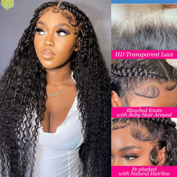 Curly Black Lace Front Wig