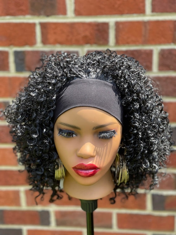 Curly Headband Wig Mannequin