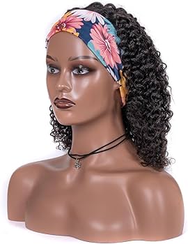 Curly Headband Wig Mannequin