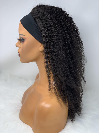 Curly Headband Wig Mannequin