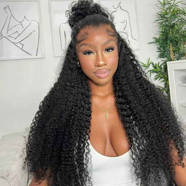Curly Lace Front Wig/short bob style brownish/black