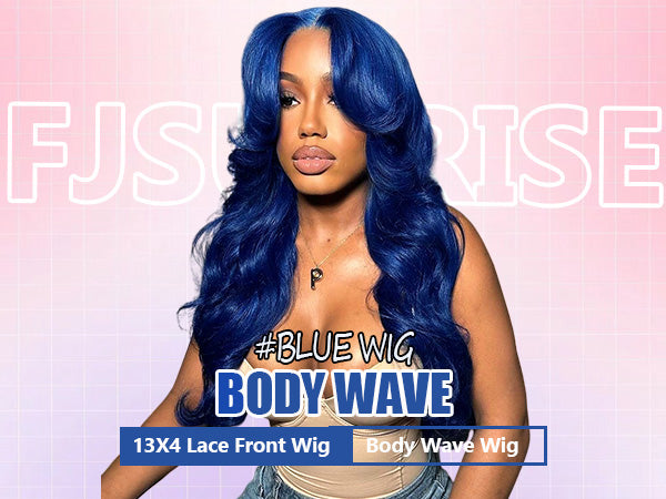 Deep Blue Lace Front Wig