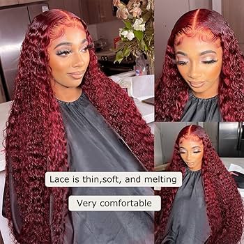 Deep Burgundy Lace Front Wig