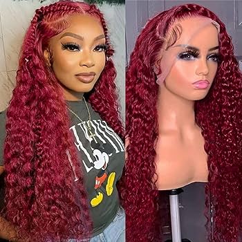 Deep Burgundy Lace Front Wig