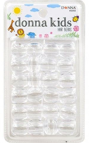 Donna Kids Clear Hair Beads