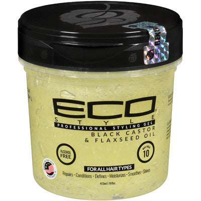 Eco Styler Black Castor & Flexseed Oil Gel 8oz