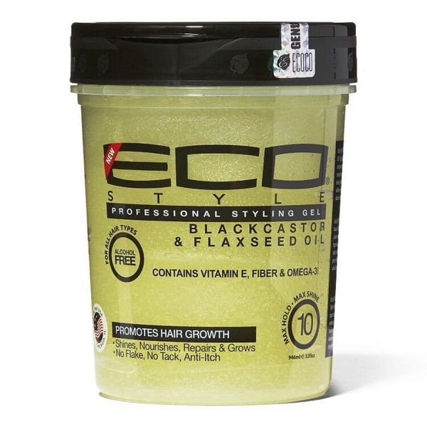 Eco Styler Black Castor & Flexseed Oil Gel 8oz