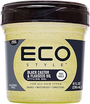 Eco Styler Black Castor & Flexseed Oil Gel 8oz