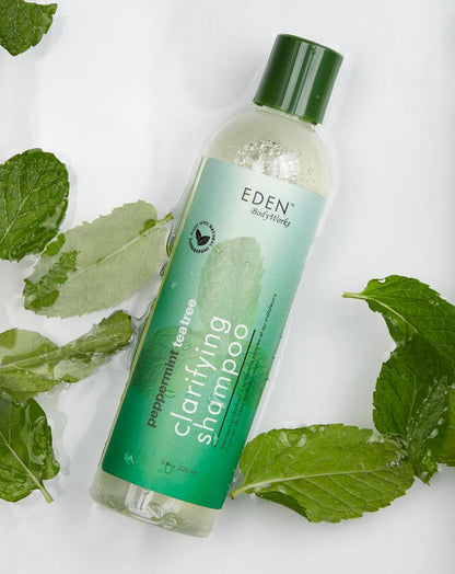 Eden BodyWorks Clarifying Shampoo Peppermint & Tea Tree 8 Fl Oz