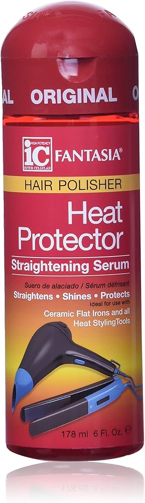 Fantasia Hair Polisher Heat Protector Straightening Serum, 6 oz