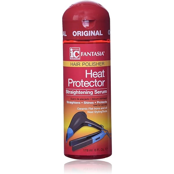Fantasia Hair Polisher Heat Protector Straightening Serum, 6 oz