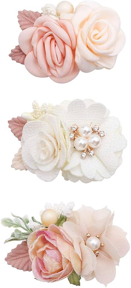 Flower Hair Clips Set