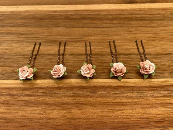Flower Hair Clips Set