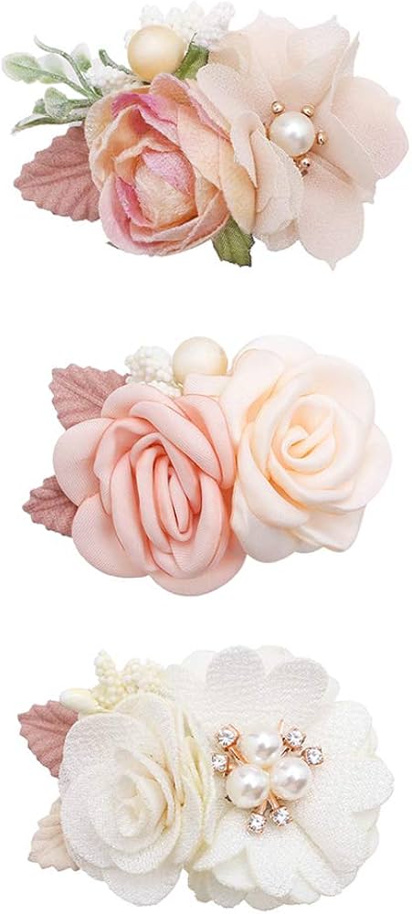 Flower Hair Clips Set