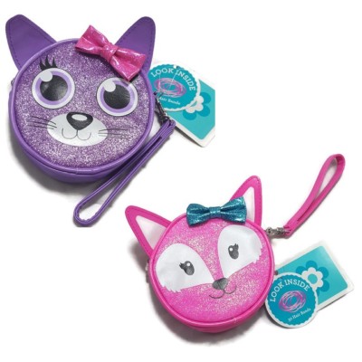 Fox Glitter Hair Bows Set