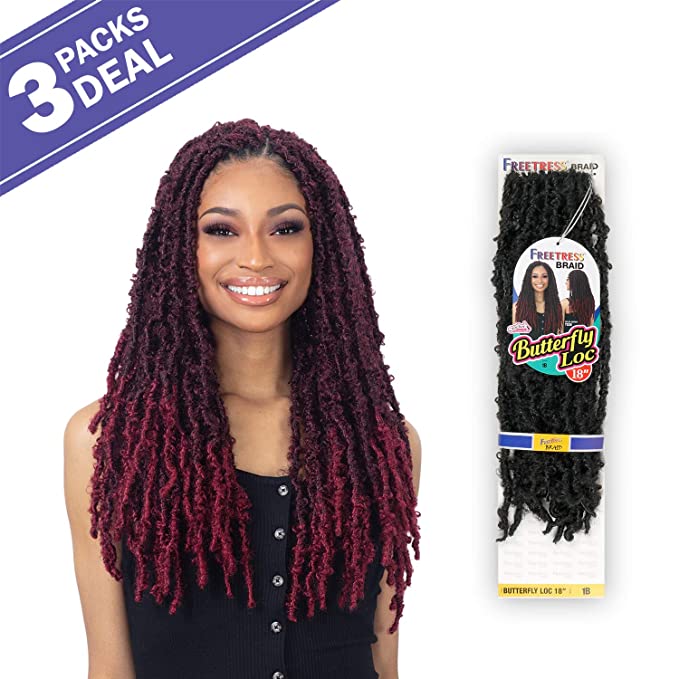 Freetress Butterfly Loc 18" Hair #1b
