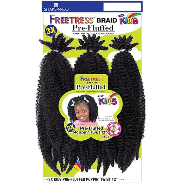 Freetress Kids Pre-Fluffed Poppin' Twist