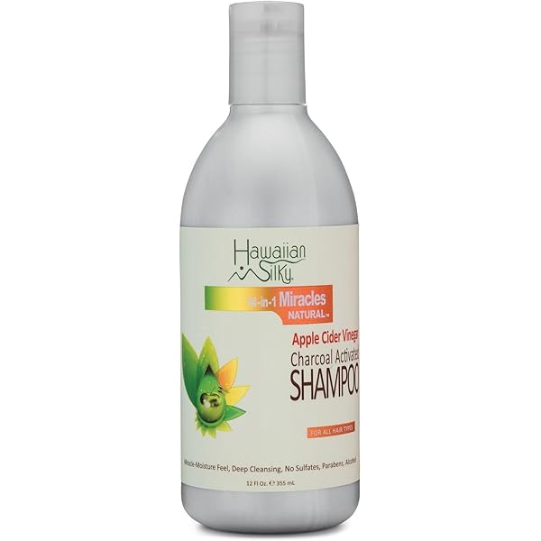 Hawaiian Silky Charcoal Activated Shampoo 12oz 14-in-1 Miracles