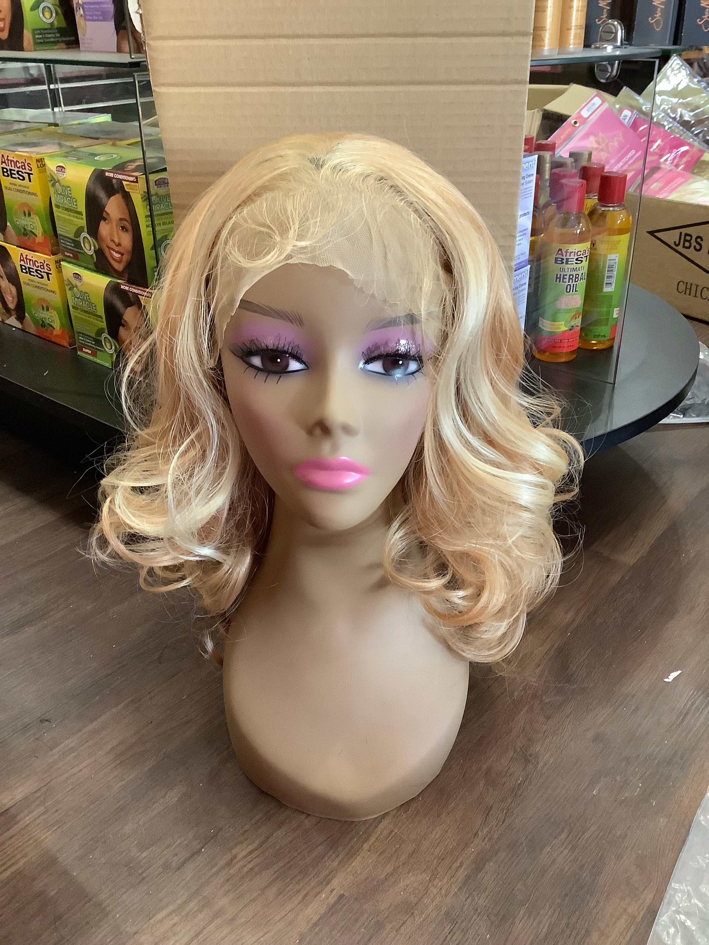 Blonde Lace Front Wig (W05YGX)