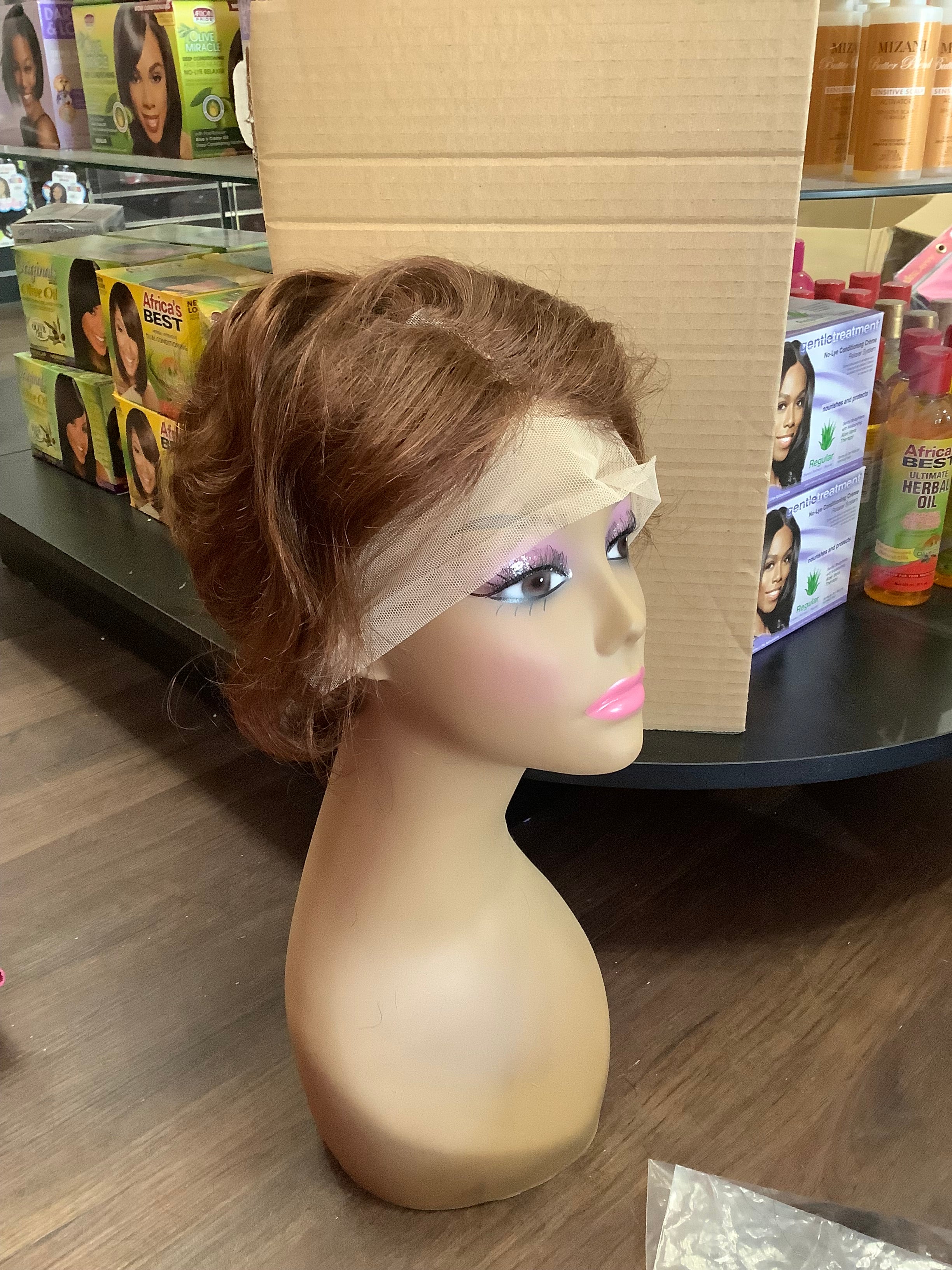 Lace Front Brown Wig (W05YGP)