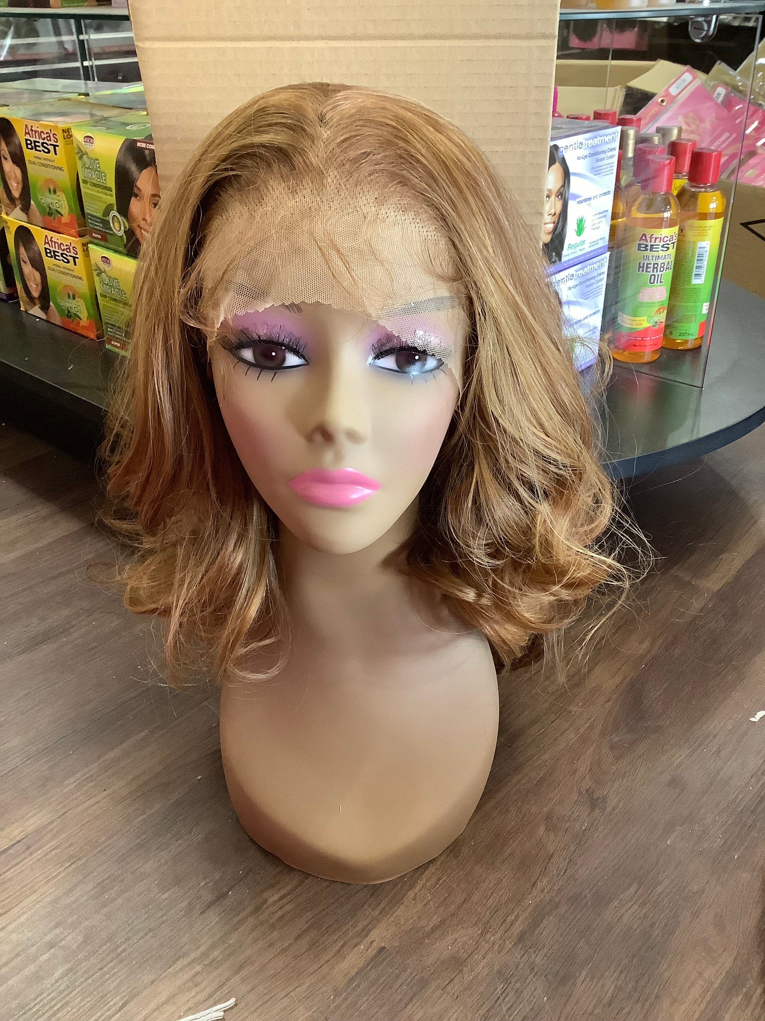 Lace Front Brown Wig (W05Y8G)