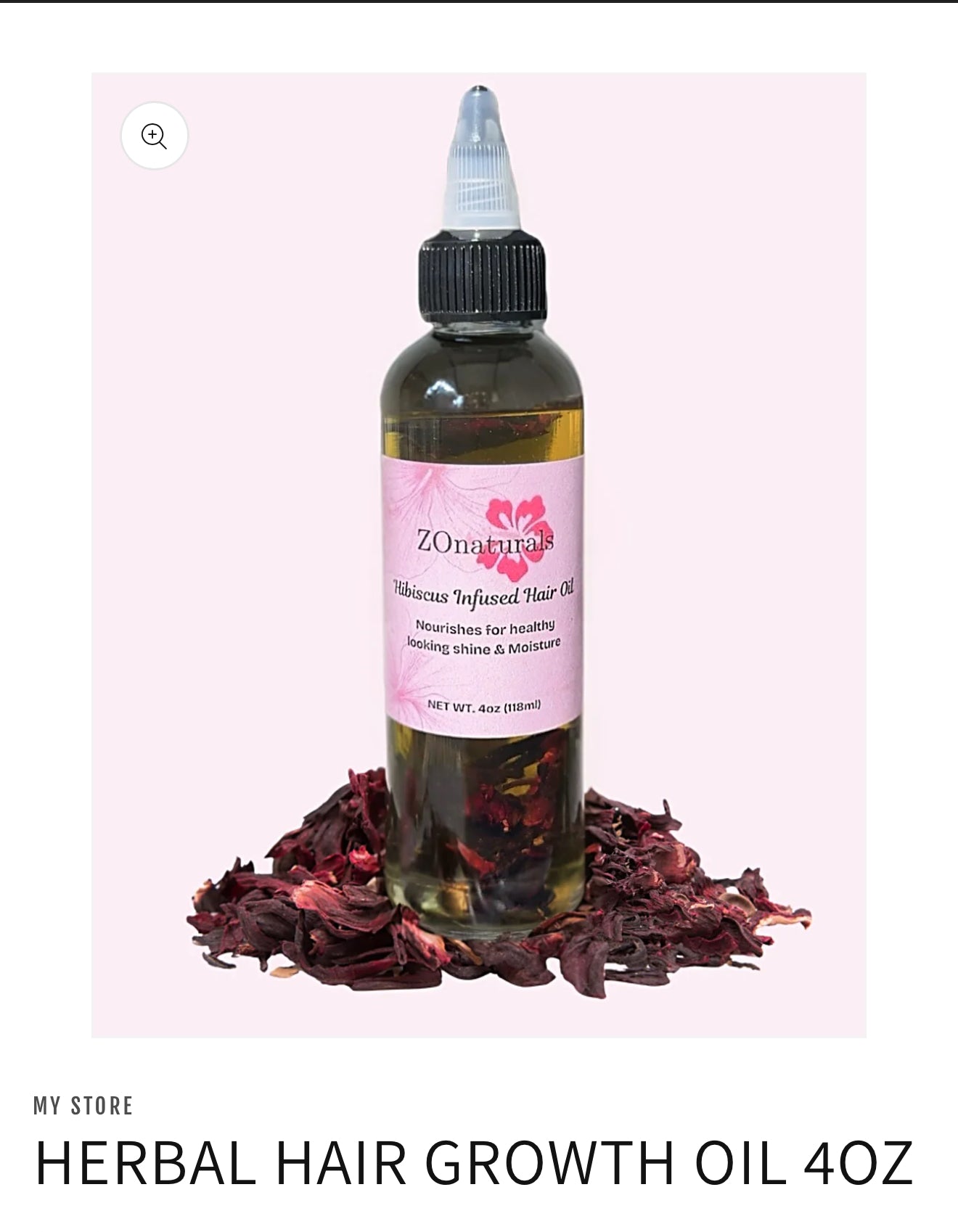 Herbal growth oil 8 oz