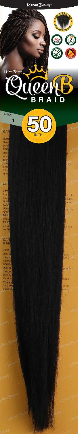 JBS Hair Corp Urban Beauty Queen B Braiding Hair 50 TT1B/350